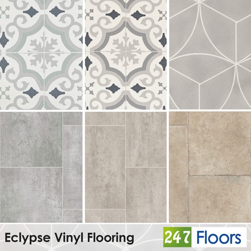 Stone tile effect vinyl - stone,
