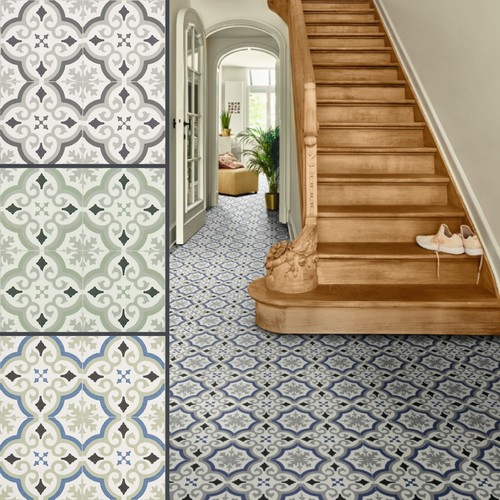 Patterned sheet vinyl - patterned, flooring